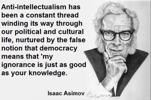 Asimov: antiintellectualism